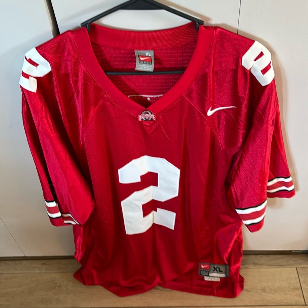 Ohio State OSU Nike Men’s Red Mesh Football Jersey with 2